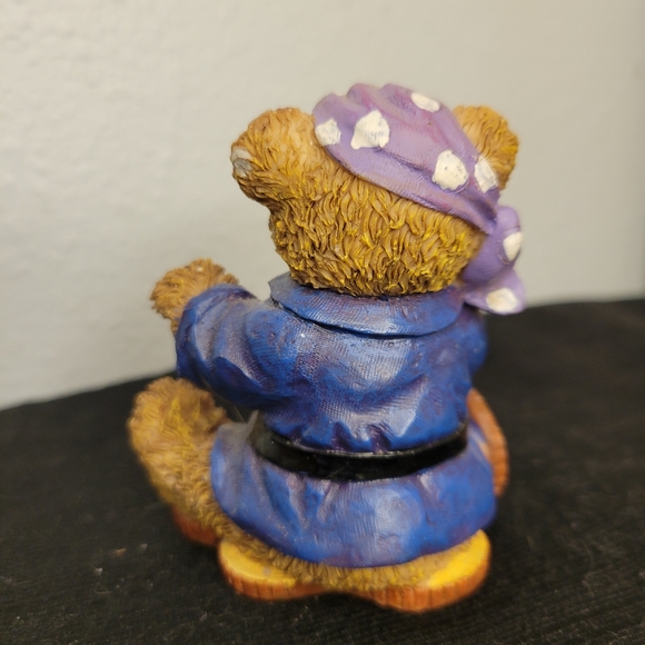 Vtg Renegade Bear Veteran Biker Figurine - Picture 3 of 6